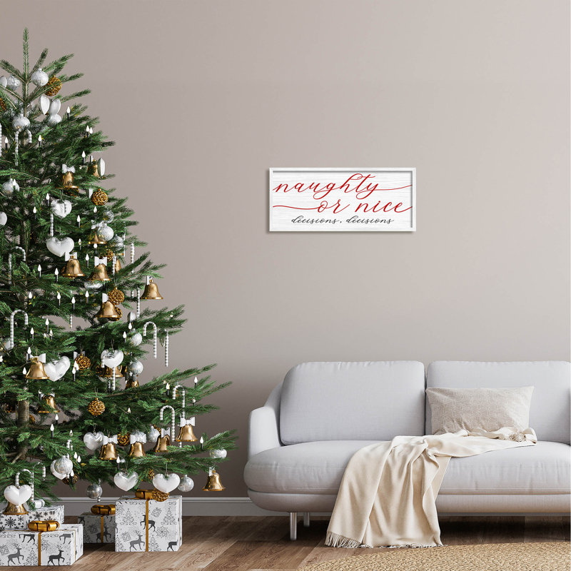 Naught Or Nice Decisions at-273, H 10 po x l 24 po x P 1,5 po, Giclée encadrée blanc bord de mer