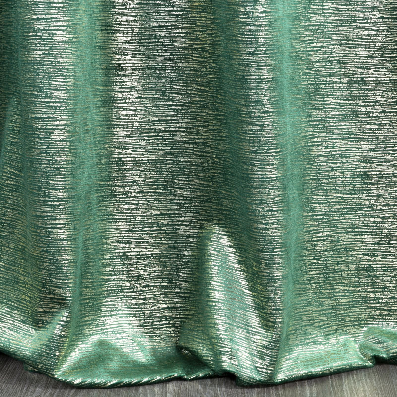 Addine Blackout Curtains Single Panel, Dark Green