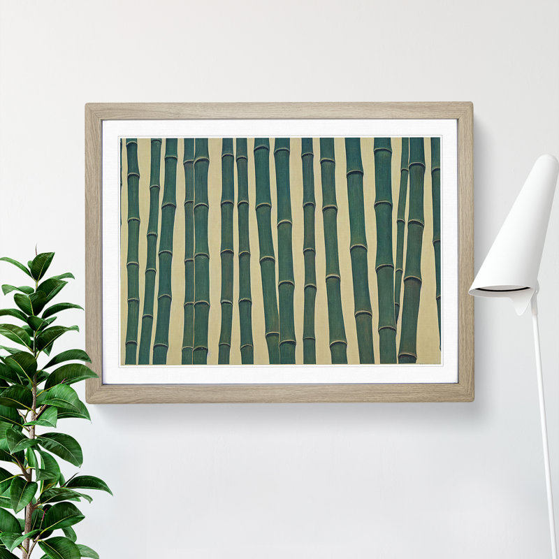Stimulating Bamboo Forest - Framed Print, 46cm H x 64cm W x 2cm D, Oak