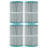 Hurricane Replacement Spa Filter Cartridge for Pleatco PA25-4 and Unicel C-7626 (4 Pack)