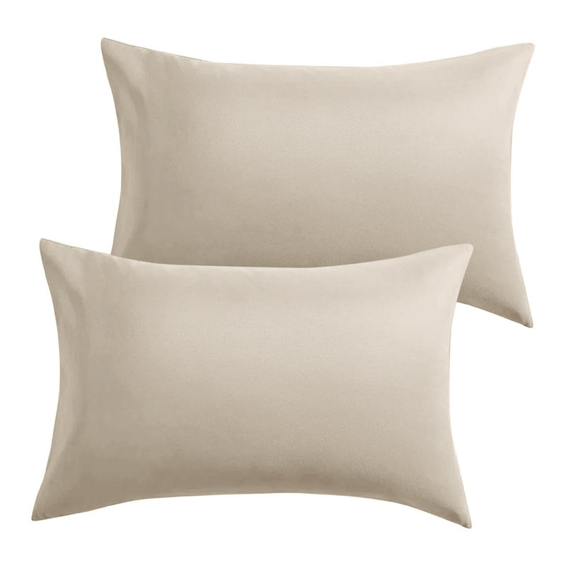 Microfiber Machine Tufted - Set of 2, Beige
