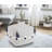 18" Gray 100% Cotton Ottoman