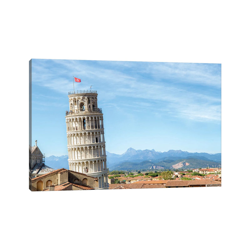 Tour penchée de Pise, Italie, H 18 po x l 26 po x P 1,5 po
