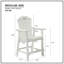 Chaise de bar avec accoudoirs, ensemble de 2 chaises d'extérieur