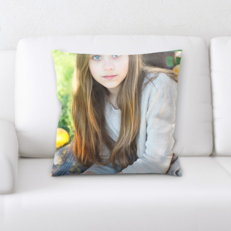 Housse et insert de coussin carré Little Girl