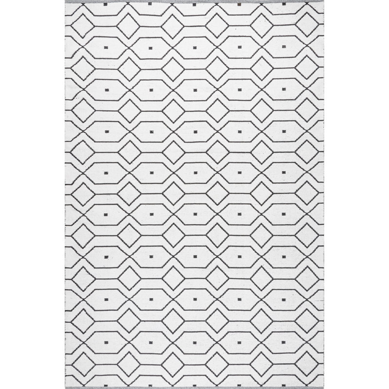 Geometric Indoor Rug, Rectangle 5' x 8'