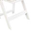 Chaise pliante rembourrée, peu encombrante, facile à transporter, 4 pièces, coussin beige / tablette blanche, salle à manger