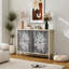 4-Door Storage Cabinet, Adjustable Shelves, Sideboard Buffet - Standard
