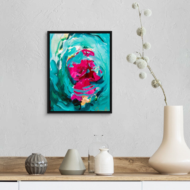 "Swang" par Amira Rahim, reproduction d’art sur toile, H 16 po x l 13 po x P 1,75 po, Toile avec cadre noir