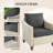 Wicker 2 - Person Patio Conversation Sets with Cushions-1853002538