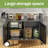 Outdoor Grill Table With Storage,Rolling Bar Cart Outdoor BBQ Cart