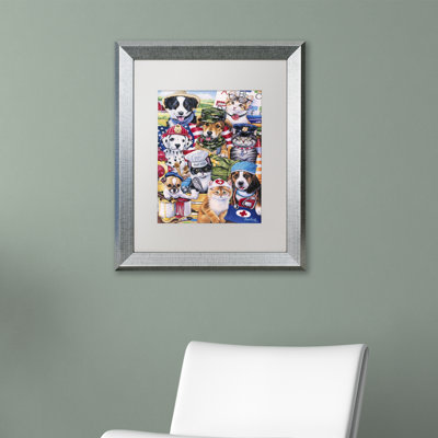 « working pattes », impression encadrée sur toile