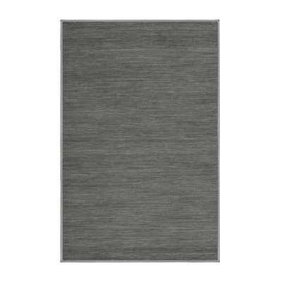 Tapis gris uni lavable à la machine