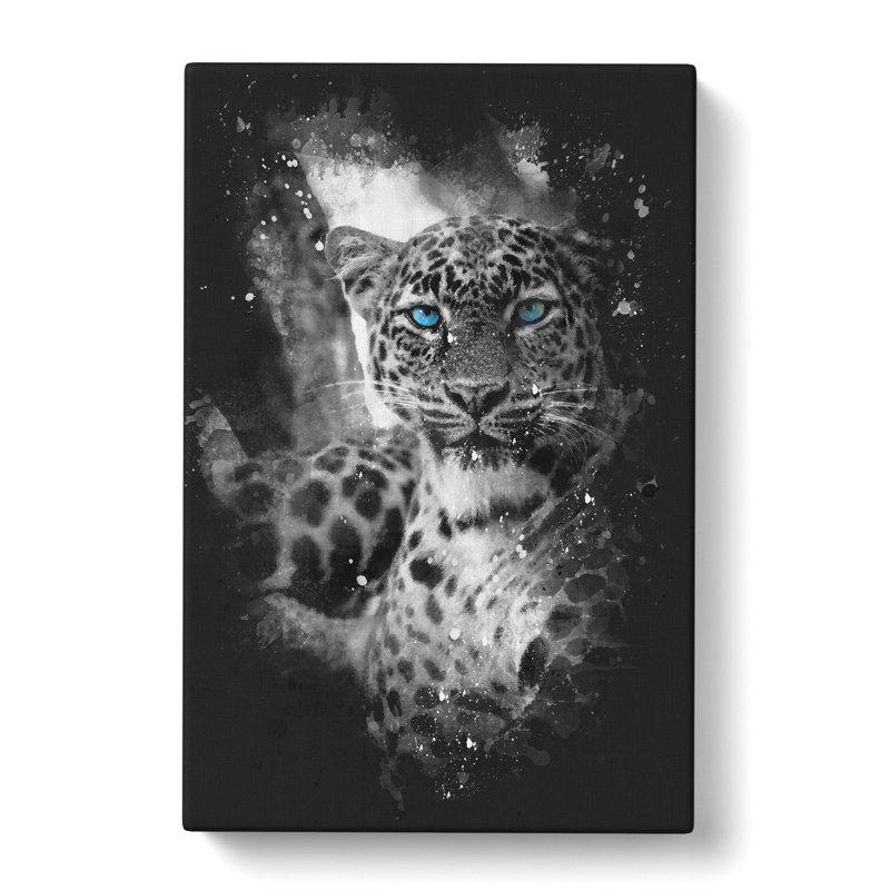 Bright Eyed Leopard - Wrapped Canvas Print, 91cm H x 60cm W x 3cm D