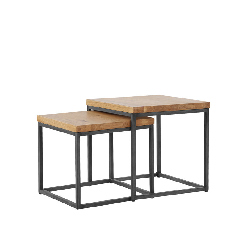 Perrott Frame Nesting Tables, Oak