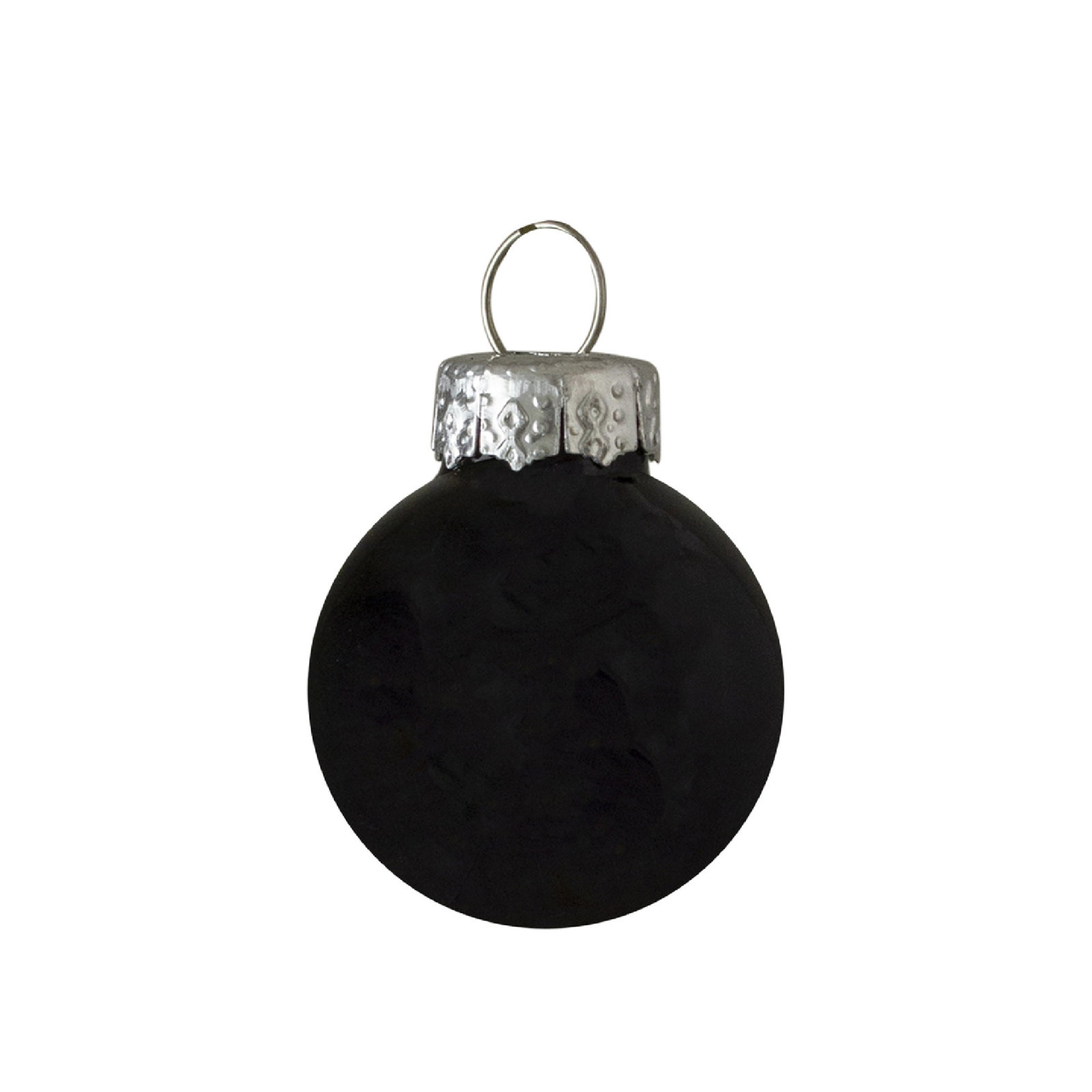 Northlight Seasonal 3" Glass Bauble, Black