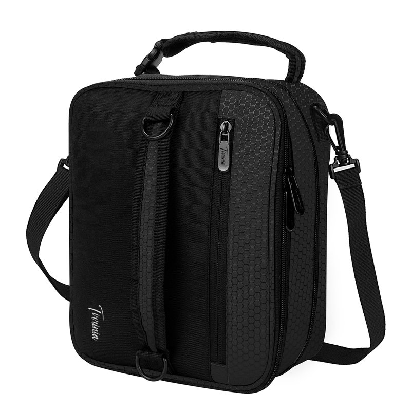 Sac fourre-tout isolant et extensible Tirrinia avec bandoulière, Noir