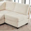 Canapé modulaire en velours côtelé avec rangement, canapé modulaire en U avec repose-pieds, canapé modulaire pour salon-1437615713