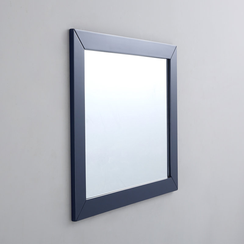 Miroir rectangulaire en bois bleu 36 "x 30" Eviva Acclaim, 30 po x 24 po