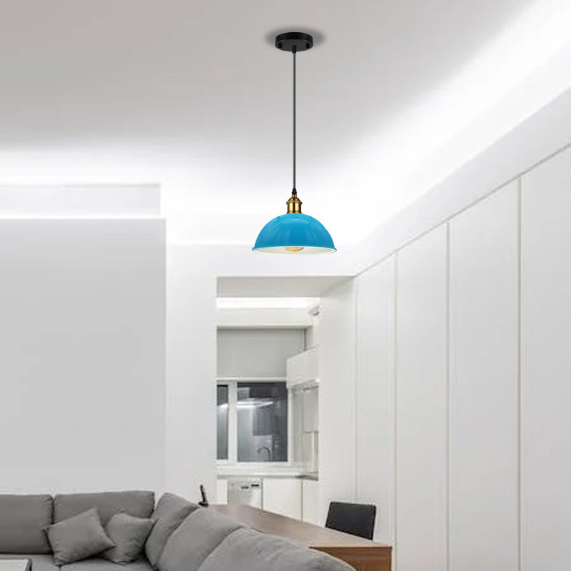 Lorenza 1 - Light White Single Pendant, Blue