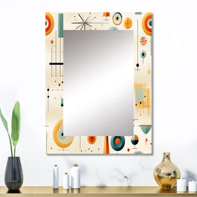 Midcentury Geometric Resurgence - Modern Wall Mirror