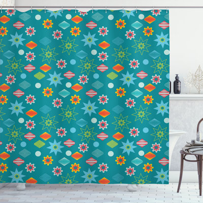 Shower Curtain with Hooks Included