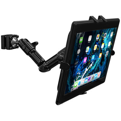 Mount-It Car Headrest Tablet Holder with Adjustable Arm | Heavy Duty Aluminum Car Tablet Mount