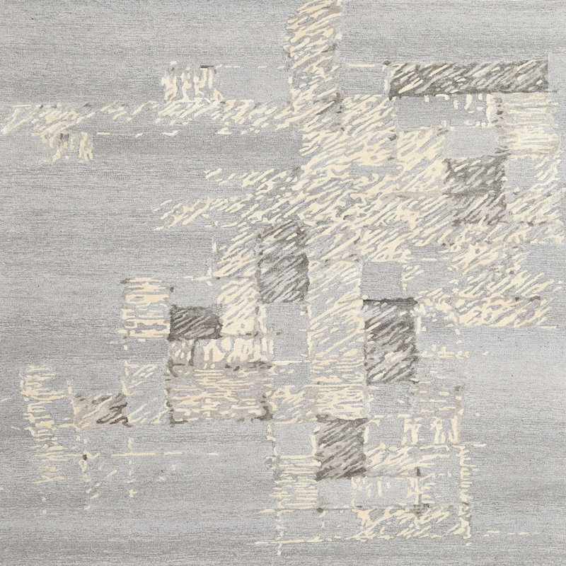 Abstract Indoor Rug, Square 7'