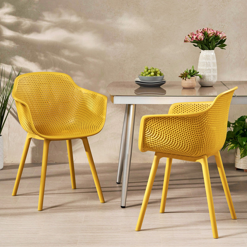 Tabouret d'extérieur 17 Majeris, Jaune
