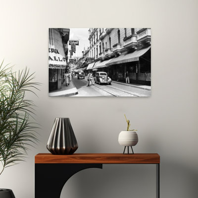 1930S 1940S Shopping Area San Rafael Avenue Havana Cuba Classic Retro Vintage Urban Architecture Wall Art