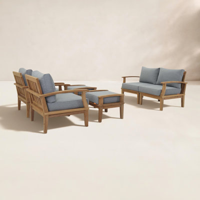 Marina 4-Person Teak Patio Seating Group