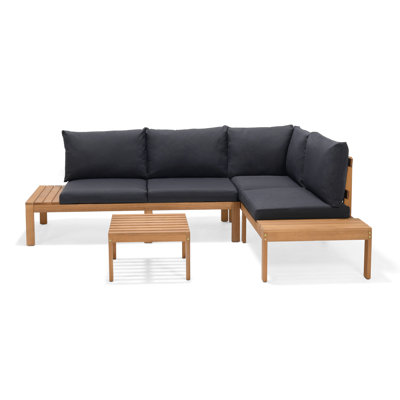 Ensemble de conversation modulaire avec coussins 3 pièces Tempo