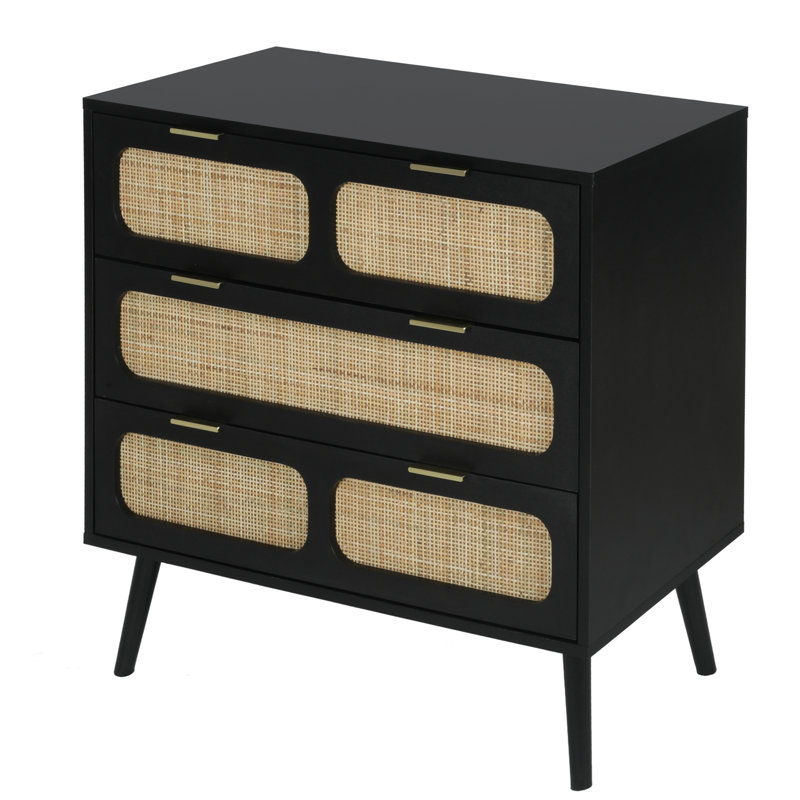 Crannell 31.5'' W Nightstand, Black
