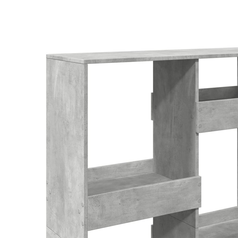 Bryton 115cm H x 100cm W Book Cabinet Bookcase, (6 Shelves) 135cm H x 100cm W x 33cm D, Grey Sonoma