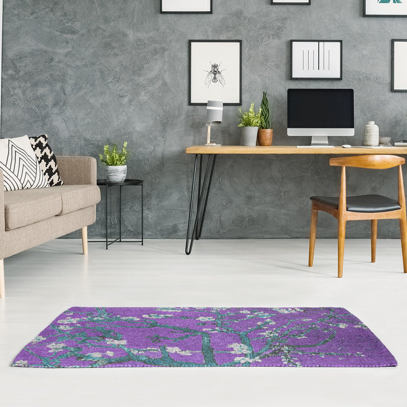 Chenille Floral Indoor Rug, Rectangle 3' x 5'