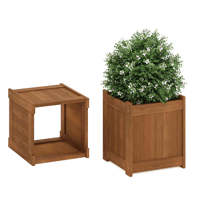 Fallah Raised Garden Bed, Brown