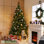 Sapin de Noël Fraser 7,5 pi avec 450 lumières et branches mixtes en PVC et PE