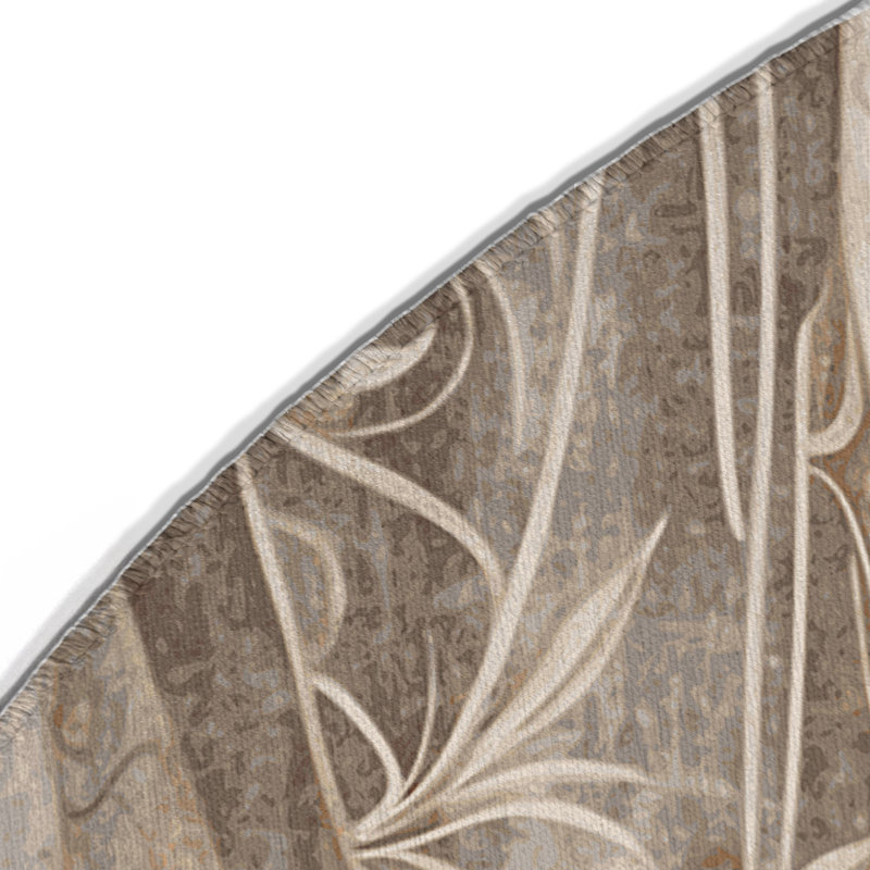 Tapis intérieur et extérieur Erosive Lines, Rond 5 pi