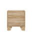 Table de chevet contemporaine à 2 tiroirs, meubles de chambre à coucher en bois 1pc