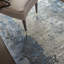 Tapis bleu abstrait moderne fait à la main Versailles-639482478