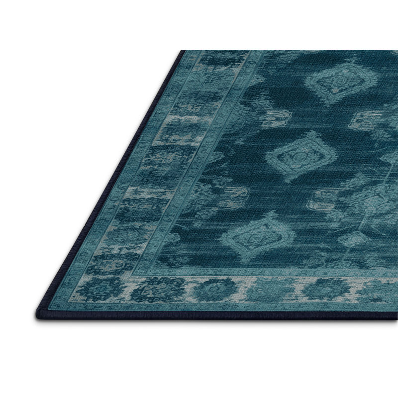Tapis gris lavable à la machine, Carré 5 pi