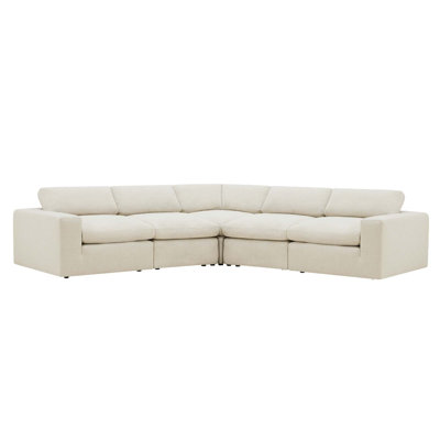 Canapé modulaire rembourré 5 pièces Asher