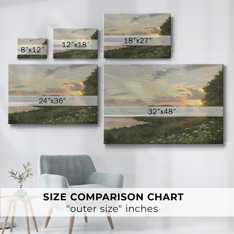 "Vintage Landscape -DCCCLI" sur toile, Toile tendue, H 19 po x l 28 po x P 1,5 po