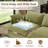 Linen Blend Cloud Couch Modular Sectional Sofa, Convertible Upholstered Cloud Sofa Comfy Deep Seat Couches For Living Room, Down Filled Sectional Sofa, Removable Washable Sofa Covers-339445595
