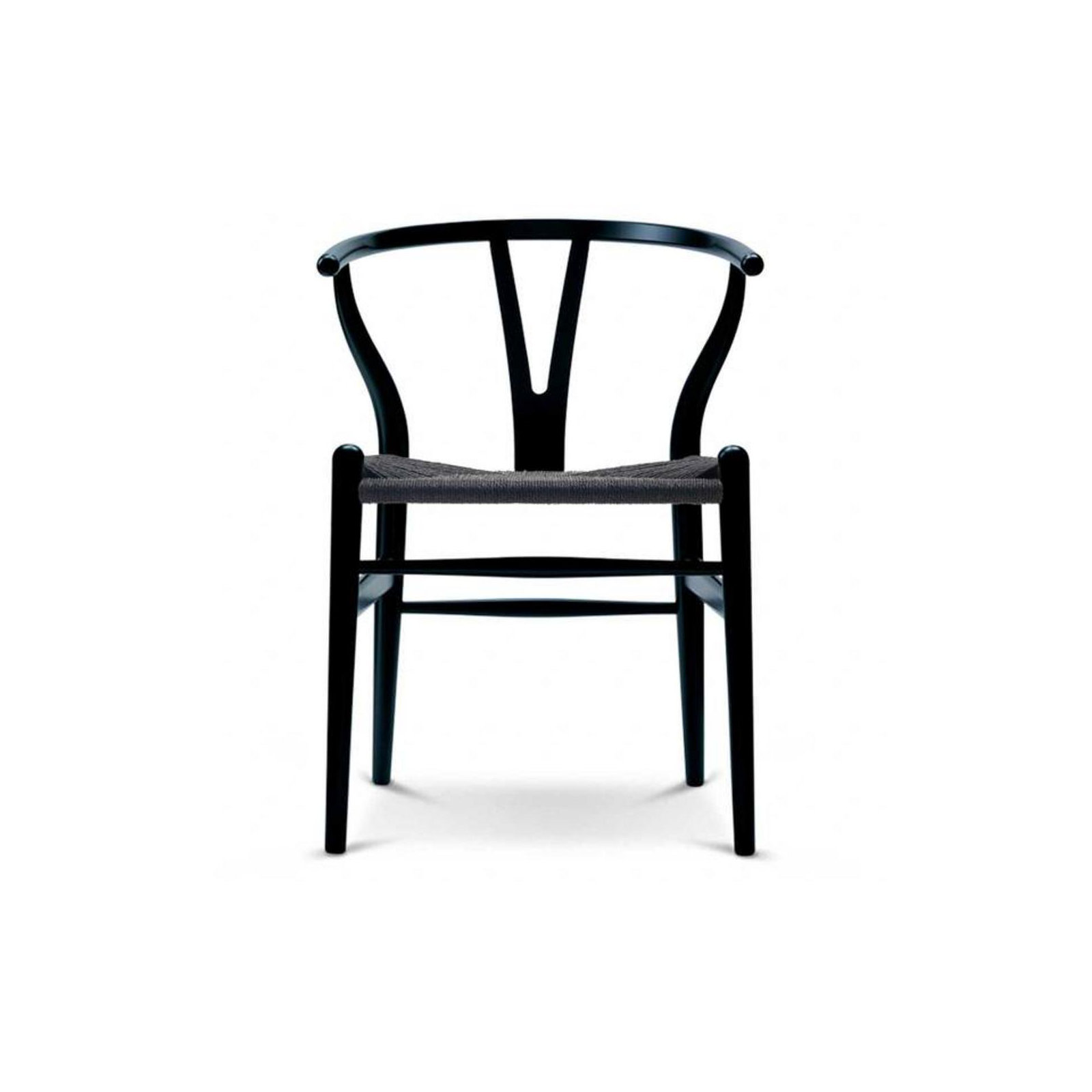 Baruti Wooden Wicker Dining Chair, Black/Black