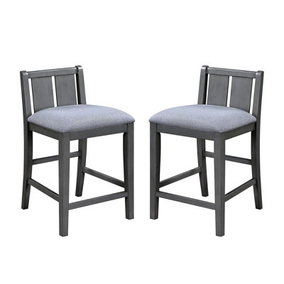 Ensemble de 2 chaises à hauteur de comptoir avec siège rembourré
