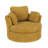 42.1" Wide Slipcovered Swivel Barrel Chair-1954448353