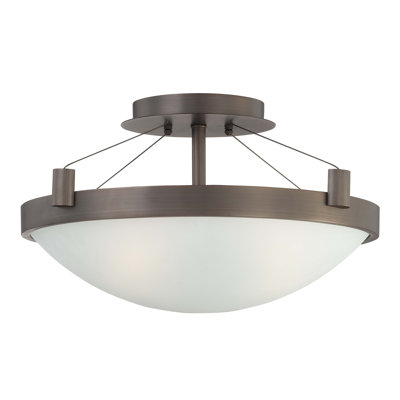 Billiejean Glass Semi Flush Mount