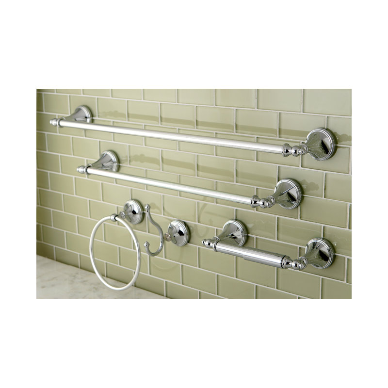 Kingston Brass Naples 5-Piece Bathroom Hardware Set, Polished Chrome