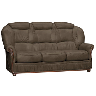 Kirwin 3 Seater Faux Leather Sofa